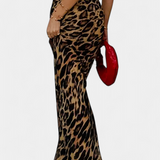 Elena Sukňa Maxi Slim alebo leopardí vzor