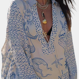 Amalia - Boho košeľa s elastickými šortkami