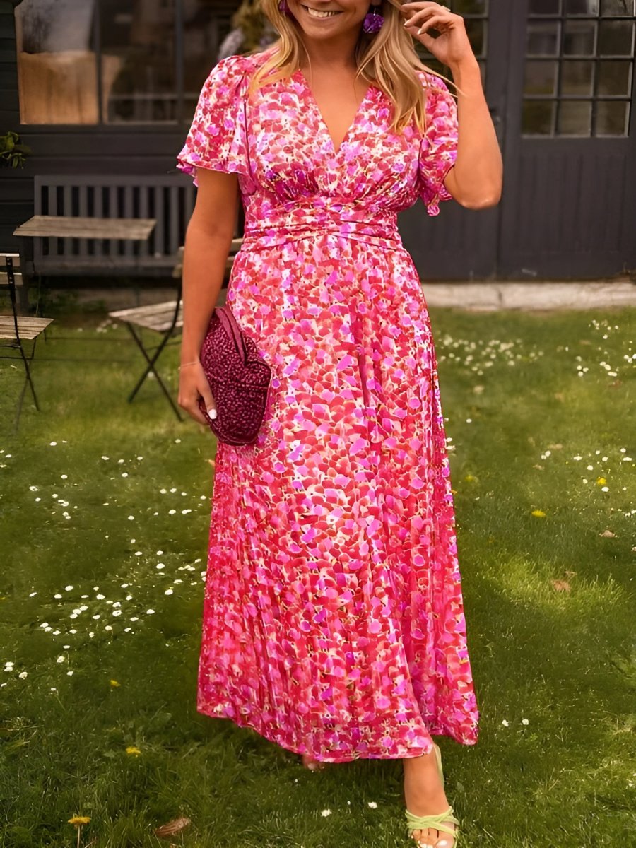 Sandra | Elegantné maxi šaty s výstrihom do V